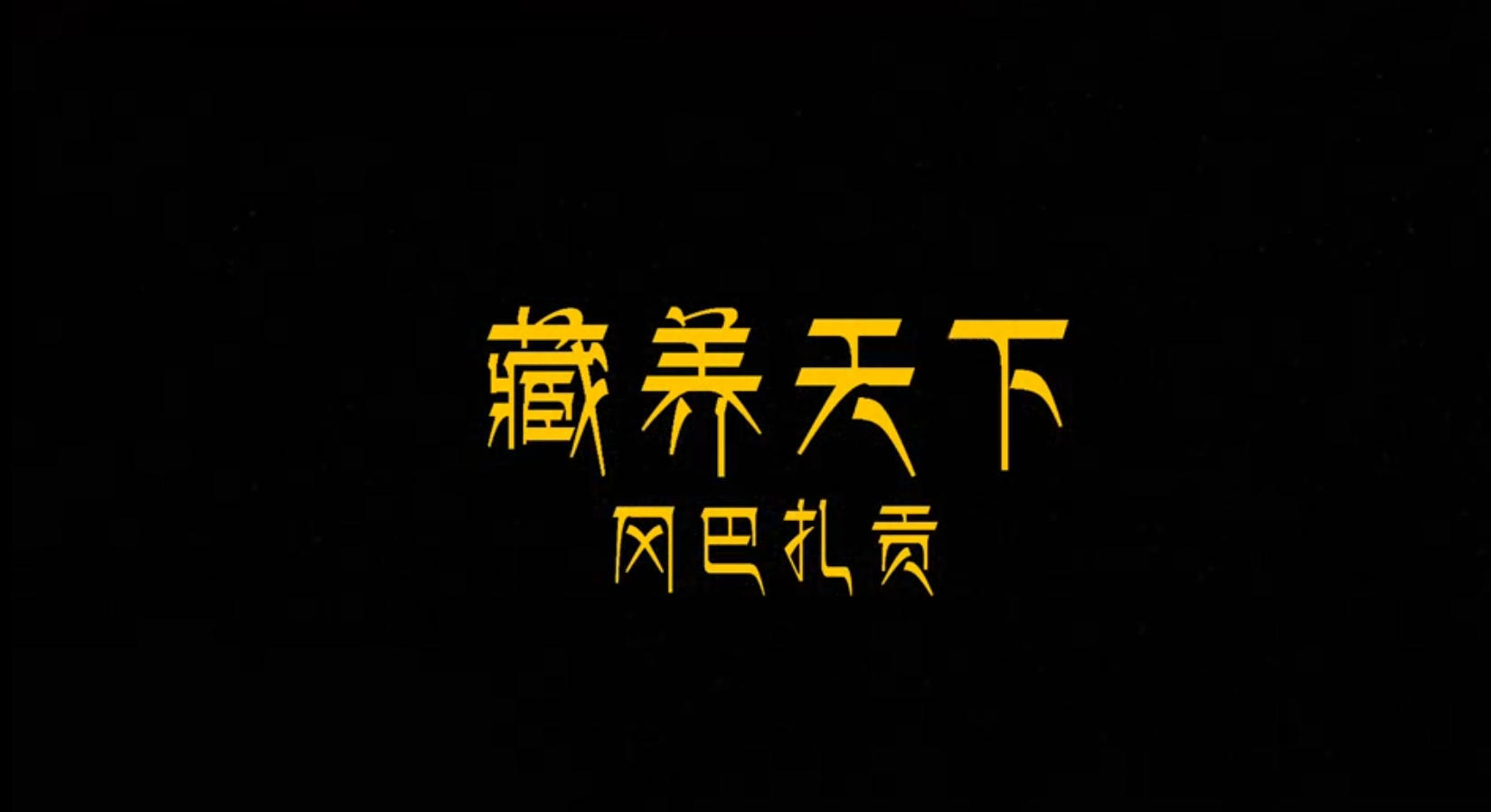 陽(yáng)明唐·藏養(yǎng)天下·岡巴扎貢